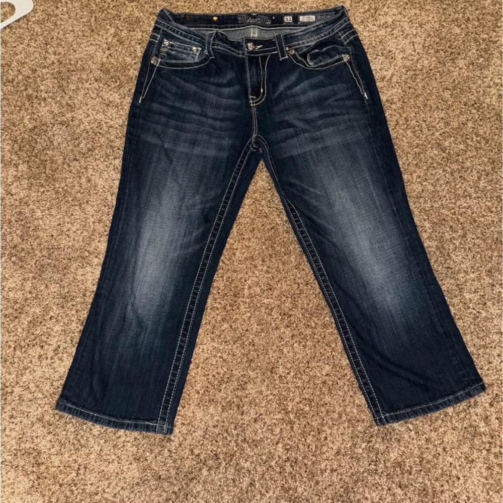 Miss Me Dark Blue Flare Jeans